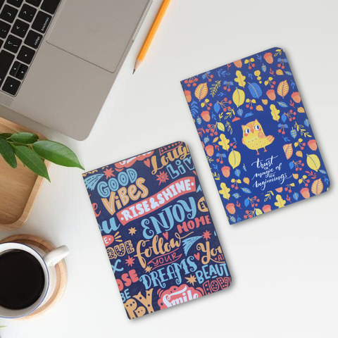 Dude Mini Notebook | A6 Pocket Size | Ruled Pages | 100 Pages | Pack of 2